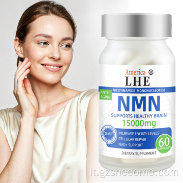 Shecome NMN Capsule NAD+ Supporto energetico cellulare